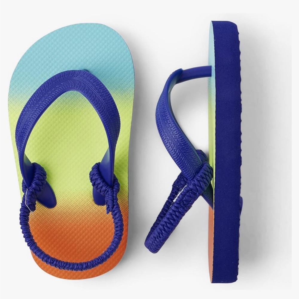 The Children's Place Boy's and Toddler Flip Flops with Backstrap